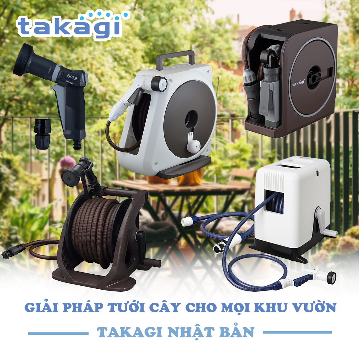 Takagi - Giải pháp tưới cây hoàn hảo cho mọi khu vườn