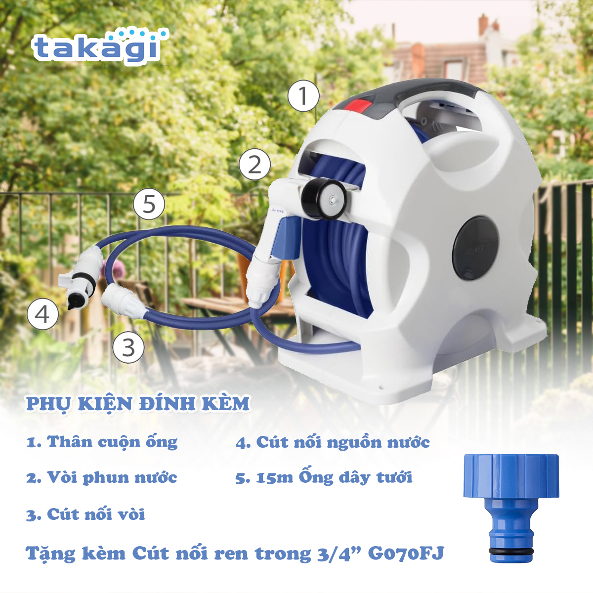 BEST SELLER GIẢI MÃI SỨC HÚT CỦA BỘ CUỘN ỐNG TỰ ĐỘNG 15M R715FJC2