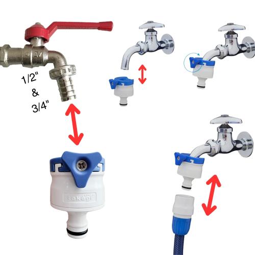 Cút nối nhanh nguồn nước 1 vít Takagi