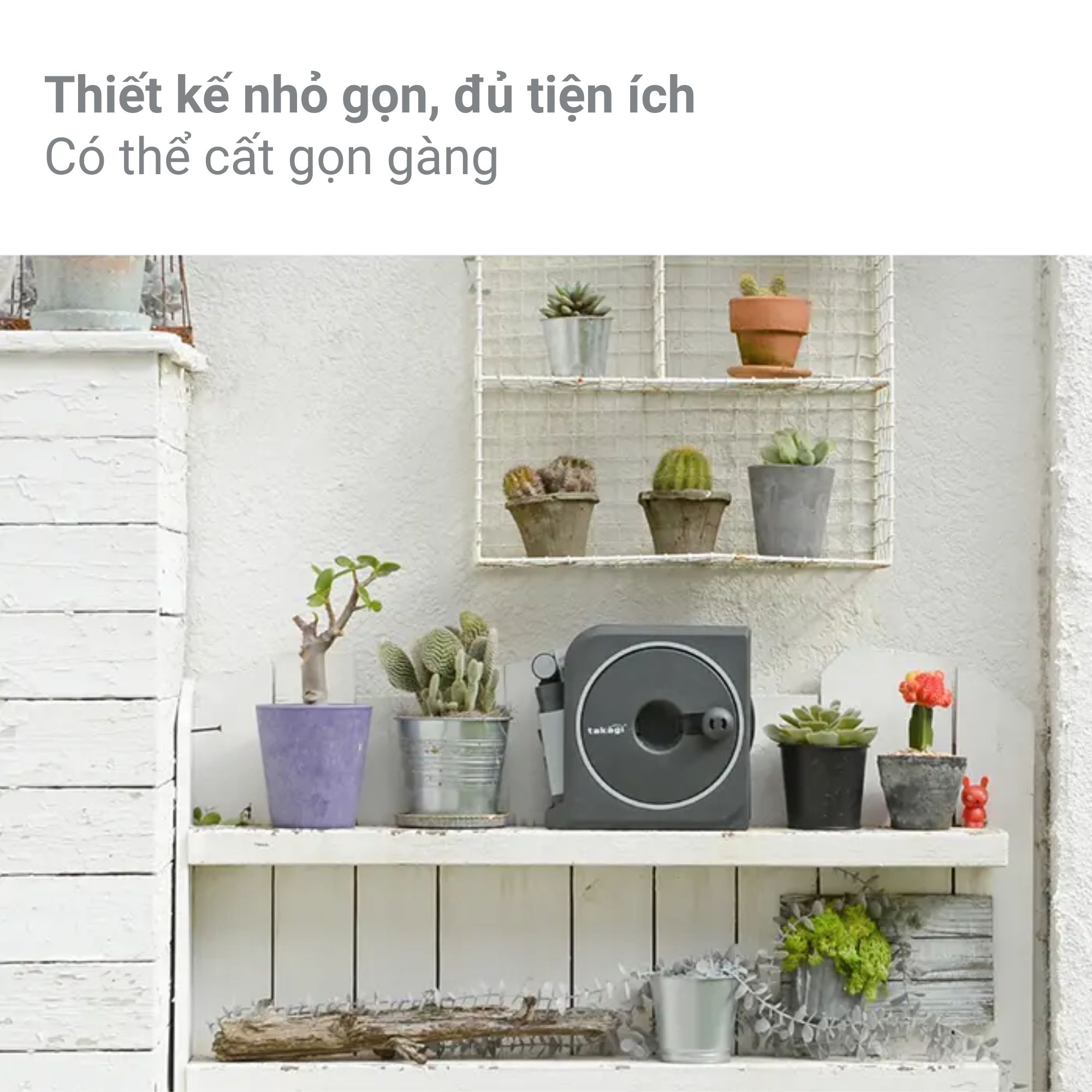 Bộ vòi thu rút tưới vườn Nano Next (BR)VN