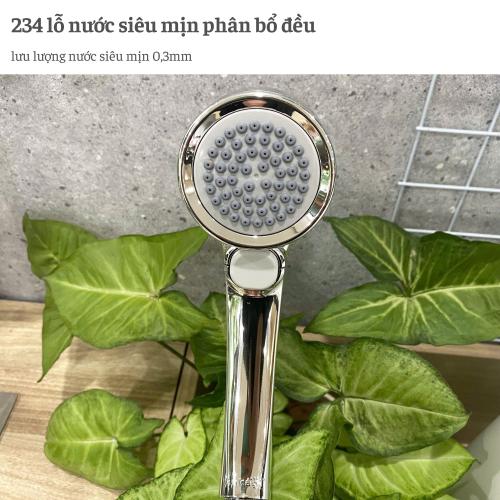 Vòi sen tắm mạ có nút dừng kết hợp công nghệ trộn khí Takagi (JSB025BM)