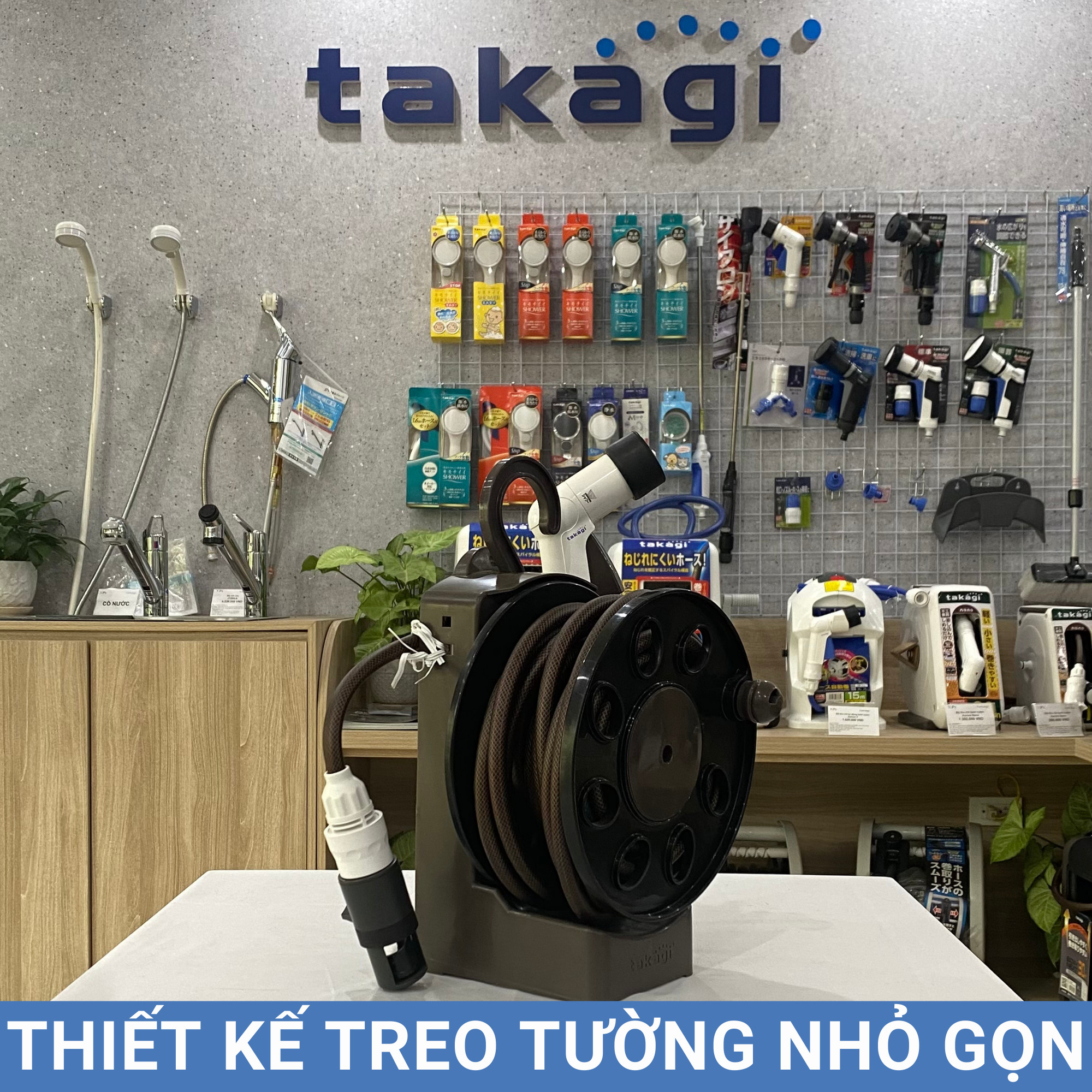 Bộ cuộn vòi tưới cây 10m Aurora LIGHT Takagi R1410BR