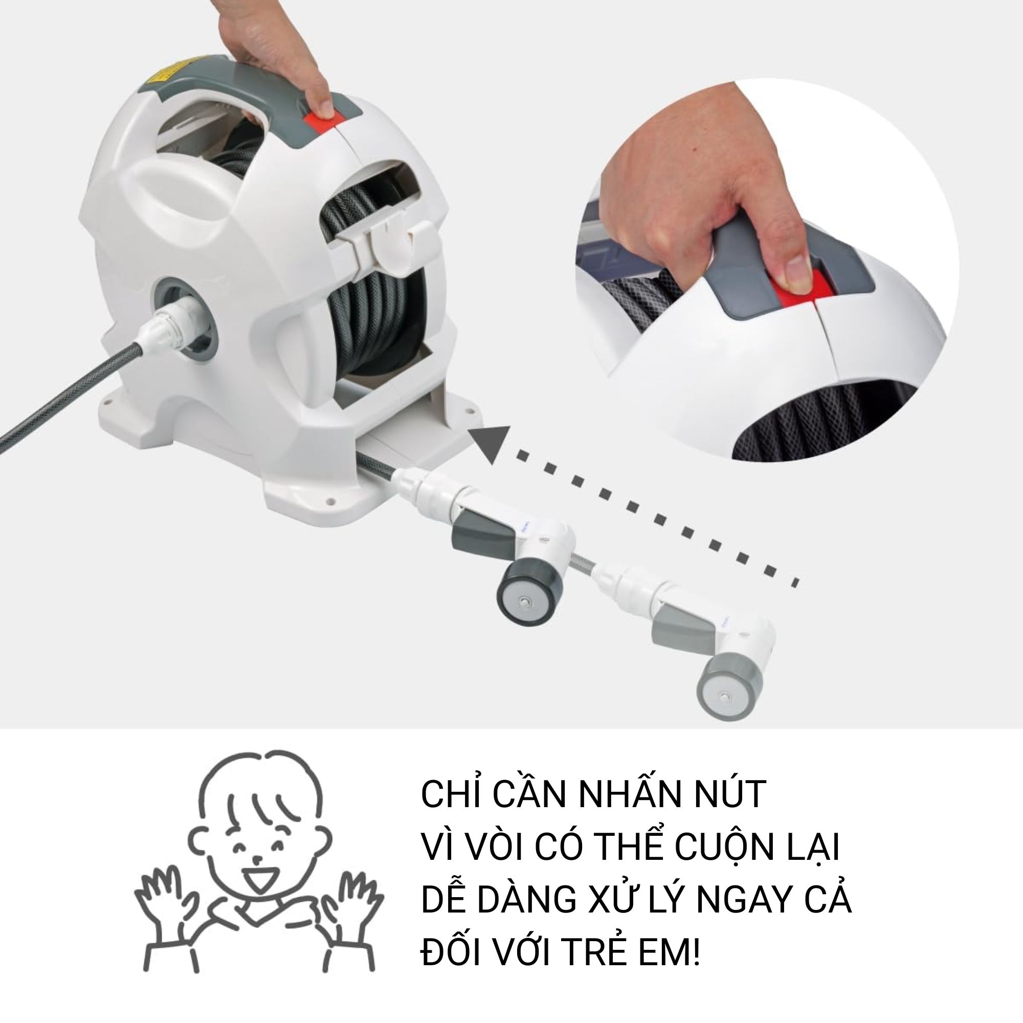 Bộ Cuộn Ống Tưới Cây Tự Động 15m Takagi R715CG - Giải Pháp Chăm Sóc Sân Vườn Toàn Diện