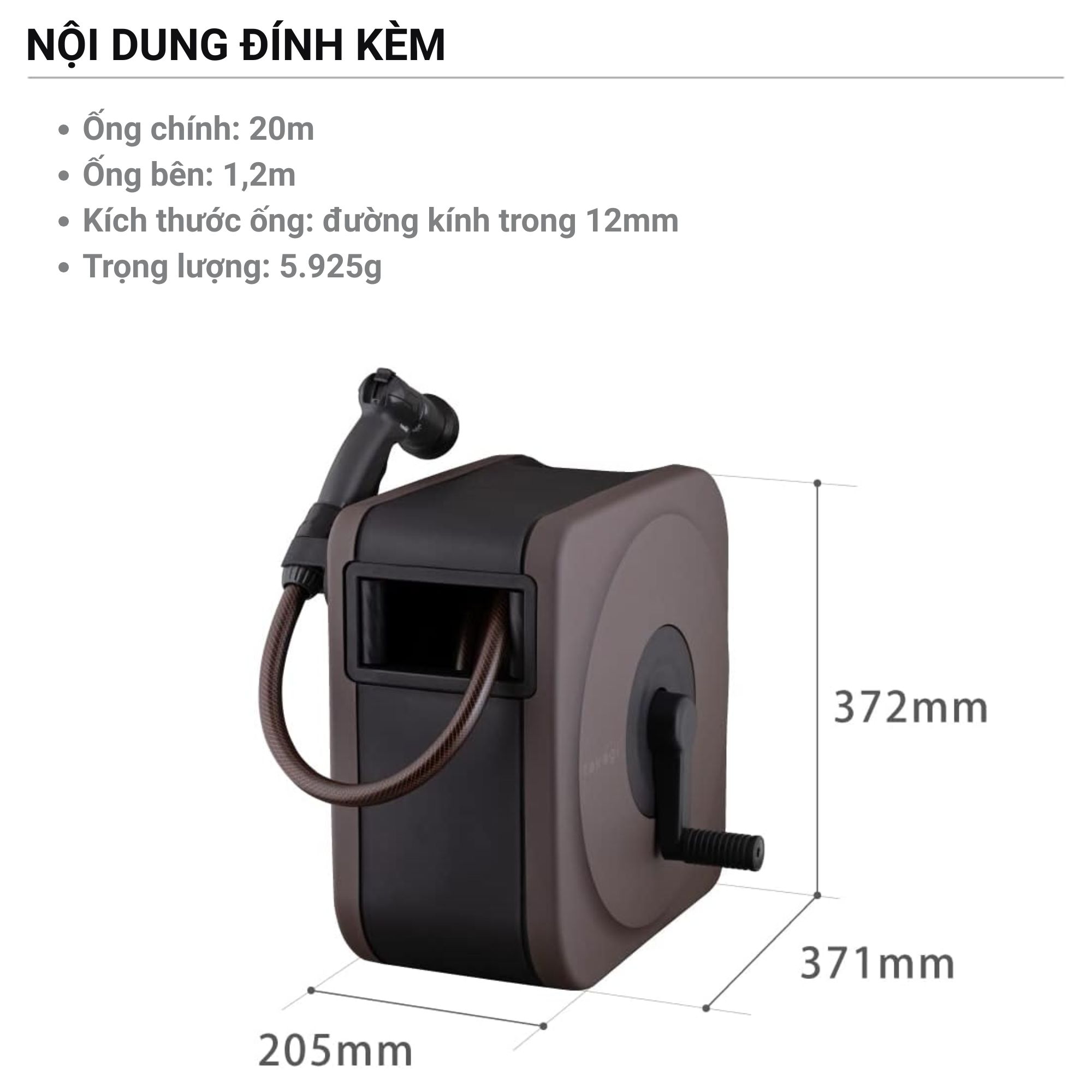 Bộ Vòi Thu Rút BOXY NEXT 20m Takagi RC1220BR - Nâng Tầm Không Gian Sống Xanh Tiện Nghi