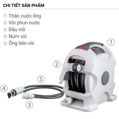 Bộ Cuộn Ống Tưới Cây Tự Động 15m Takagi R715CG - Giải Pháp Chăm Sóc Sân Vườn Toàn Diện