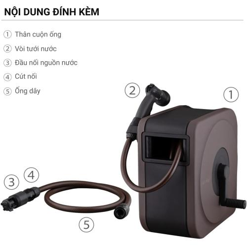 Bộ Vòi Thu Rút BOXY NEXT 20m Takagi RC1220BR - Nâng Tầm Không Gian Sống Xanh Tiện Nghi