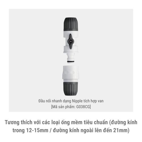 Đầu Nối Ống Nước Tích Hợp Van G036CG - Tiêu Chuẩn Kỹ Thuật Vận Hành Tối Ưu