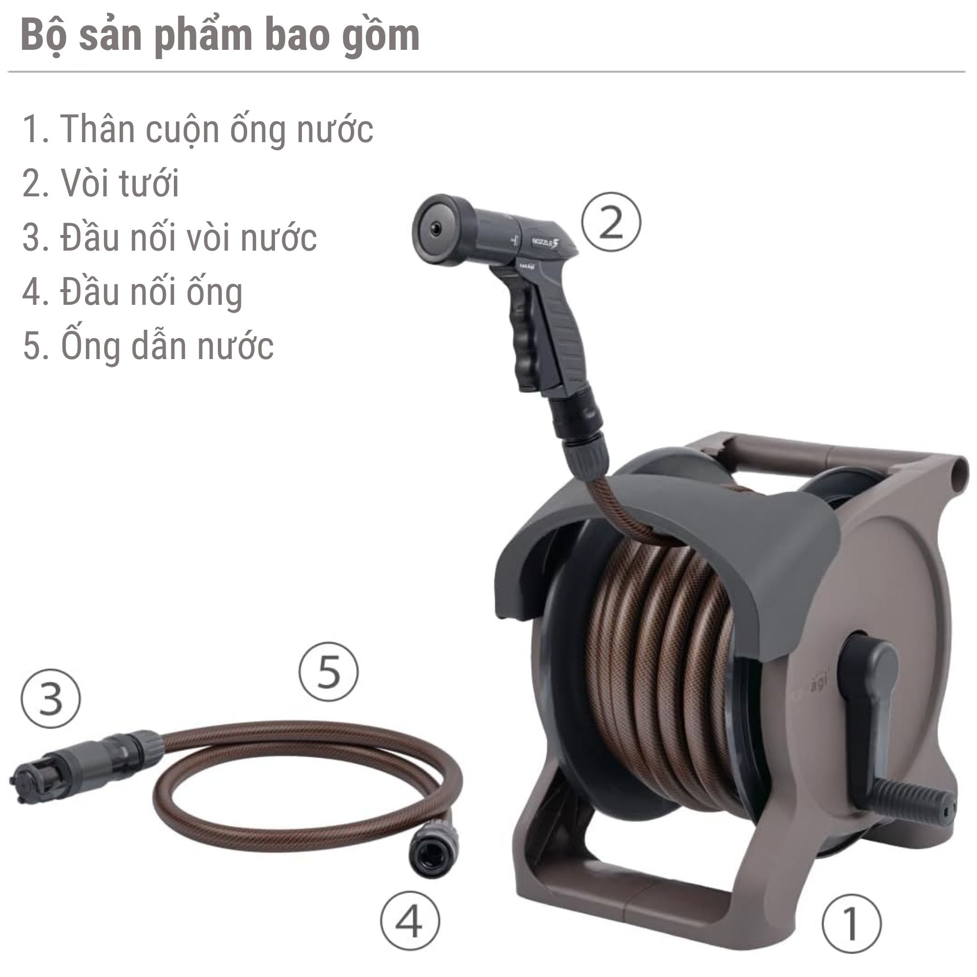 Bộ Vòi Tưới Takagi Aurora BASE PLUS 30m R1330BRA - Trải Nghiệm Chăm Sóc Không Gian Sống Đẳng Cấp