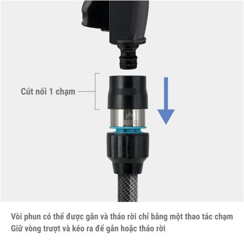 Đầu Nối Tạo Bọt Khí Takagi G1069 - Giải Pháp Tưới Tiêu Và Làm Sạch Đột Phá Từ Nhật Bản